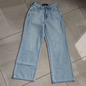 Hollister Light Blue Women Wide Leg Jeans